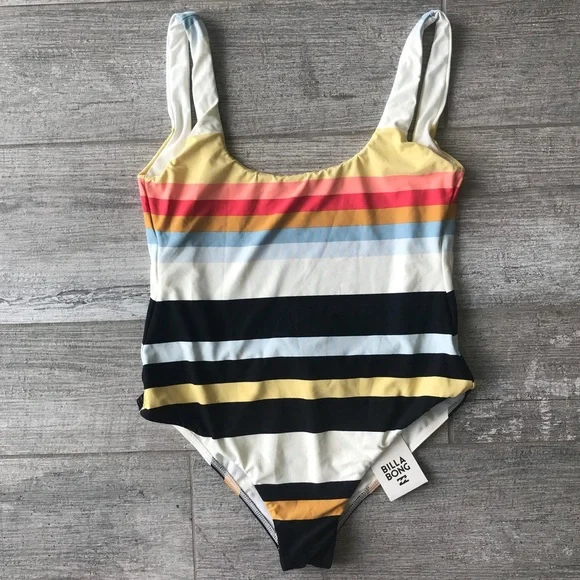 Billabong Multicolor Striped One Piece Swimsuit - Picture 3 of 7